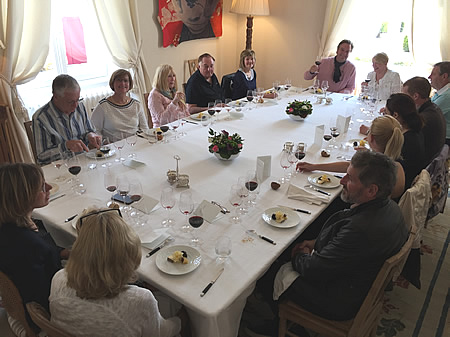 The 2018 May Grand Tour having lunch at a Classified Growth