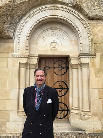 Ronald in front of the chapel giving its name to the second wine