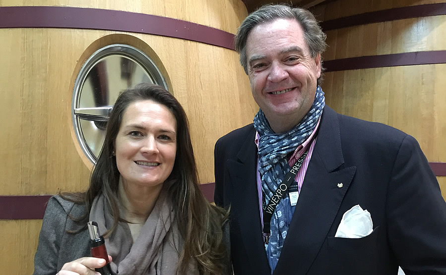 With Pauline Vauthier of Chateau Ausone