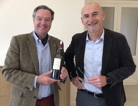 Ronald with Eric Kohler the technical director at Lafite Rothschild 