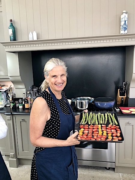 Margaret conducting the cooking class on the 2019 Bordeaux Harvest Tour I